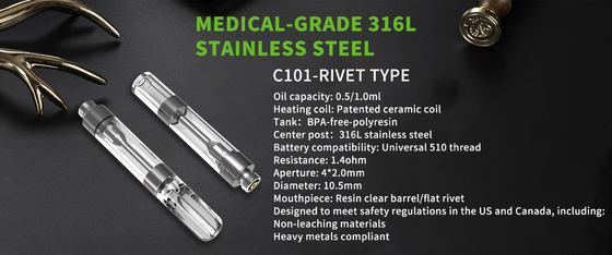 1.4ohm 510 Thread Cartridge